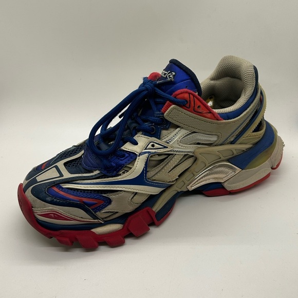 Balenciaga Track 2 'Beige Blue Red' [568614W2GN28570] EU 38 US 8. - Picture 4 of 8